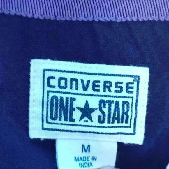 Converse One Star Women's wrap dress | Dark Purple | 3/4 sleeves | Medium - Picture 3 of 7